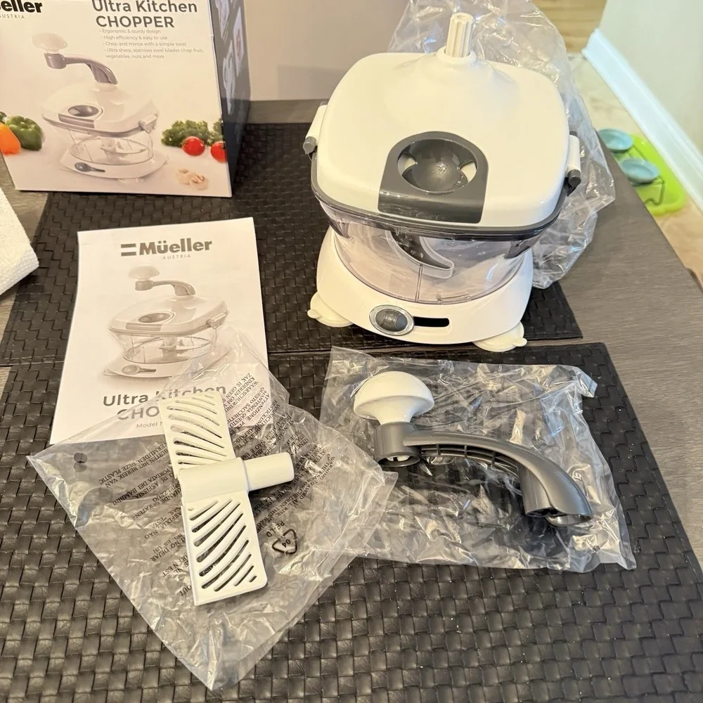 Mueller Ultra Heavy Duty Vegetable Kitchen Chopper Open Box Unused Hand Operated